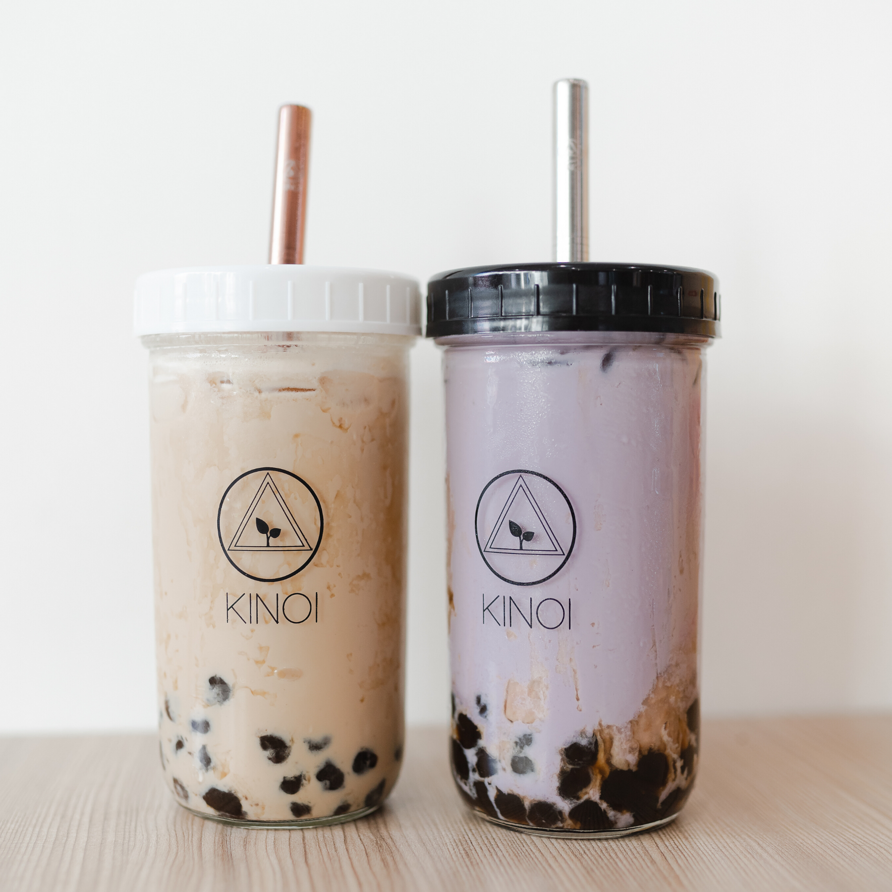 Boba Cup Bubble Tea Cup 700ml Wide Mouth Smoothie Cups With Lid & Straws  With White Cleaning Brush Nice